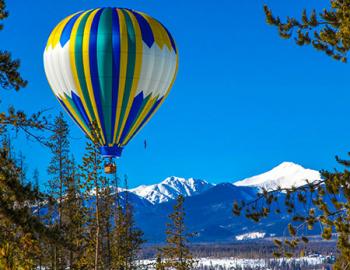 Hot Air Balloon in the sky.